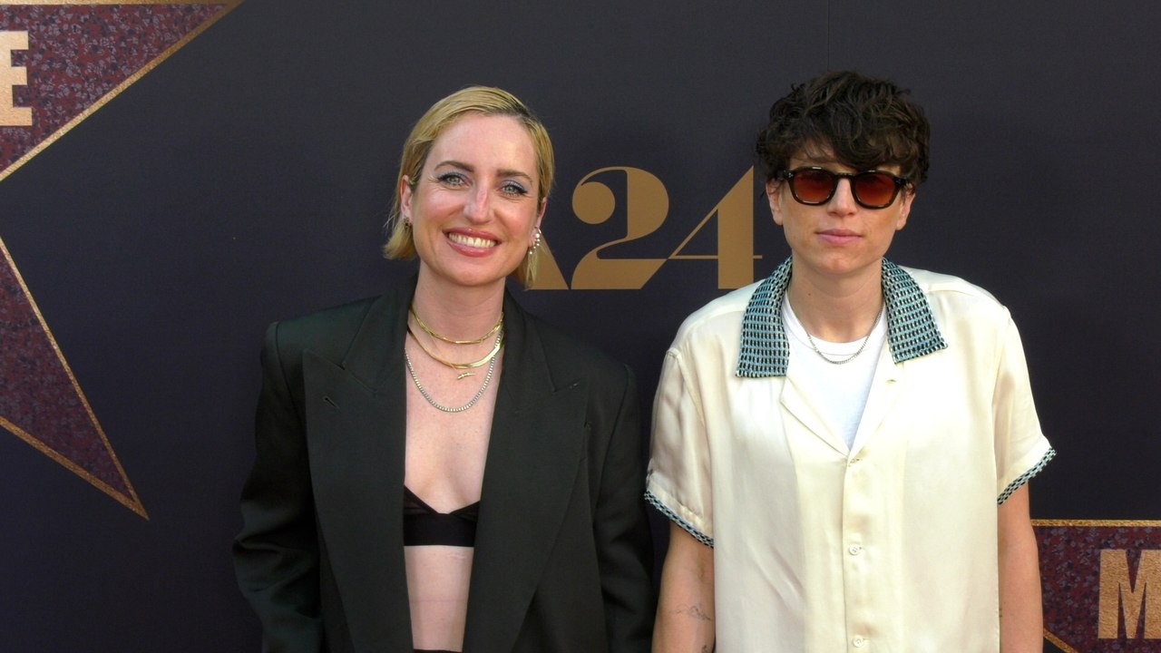 Zoe Lister-Jones and Sammi Cohen attend the red carpet world premiere of "MaXXXine" in Los Angeles