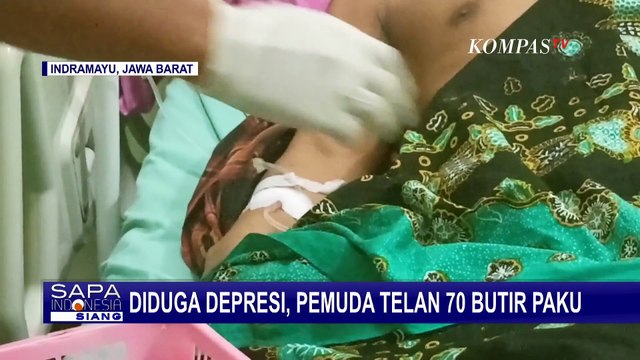 Diduga Alami Depresi, Seorang Pemuda di Indramayu Telan 70 Butir Paku