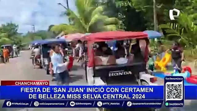 Así se vive la tradicional fiesta de “San Juan” en la selva peruana