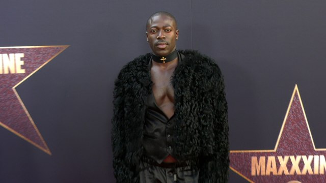 Moses Sumney attends the red carpet world premiere of MaXXXine in Los Angeles