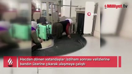 Hacdan dönen vatandaşların bavul çilesi!