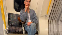 Artist live sketches stranger in metro and surprises him with the finished artwork