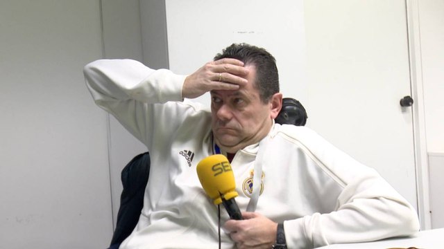 El sufrimiento de Roncero con cada ataque del Girona: en 'shock' hasta el pitido final