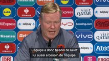 Pays-Bas - Koeman : “L’équipe a besoin de Memphis, et lui a besoin de l’équipe”