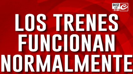 Protesta de trenes: se suspendió la medida de fuerza de la Fraternidad