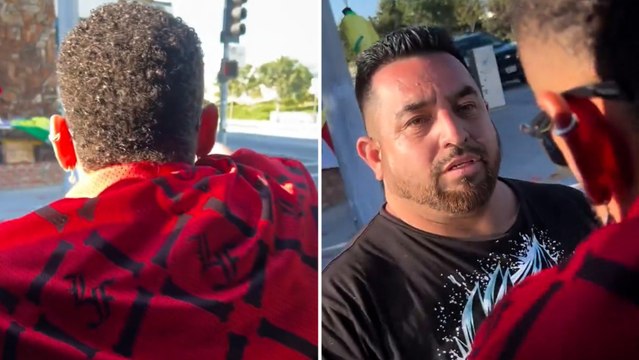 Neymar desata la locura al pararse en un semáforo a comprar camisetas: la cara del vendedor es para verla