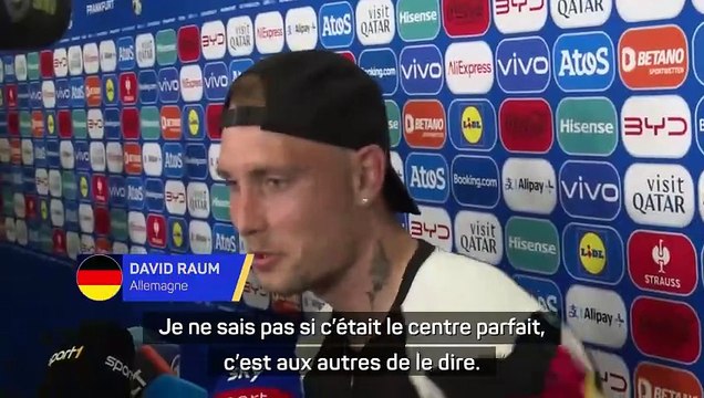 Raum ravi d'avoir pu aider l'équipe et d'avoir vécu son premier grand moment dans un tournoi