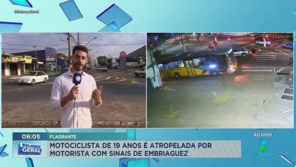 Idoso com sinais de embriaguez atropela motociclista