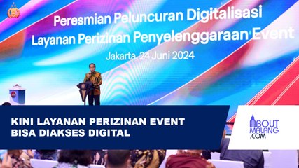 JOKOWI RESMI LUNCURKAN DIGITALISASI LAYANAN PERIZINAN PENYELENGGARAAN EVENT