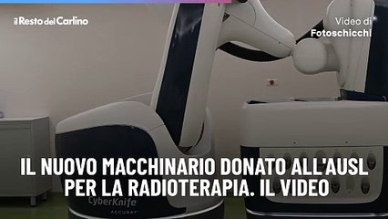Il nuovo macchinario donato all'Ausl per la radioterapia. Il video