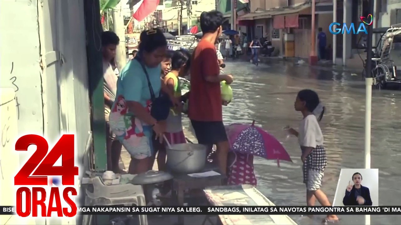 Baha sa Malabon at Navotas, mataas pa rin pinsala ng barge na 'di pa nakukumpuni, sinisi | 24 Oras