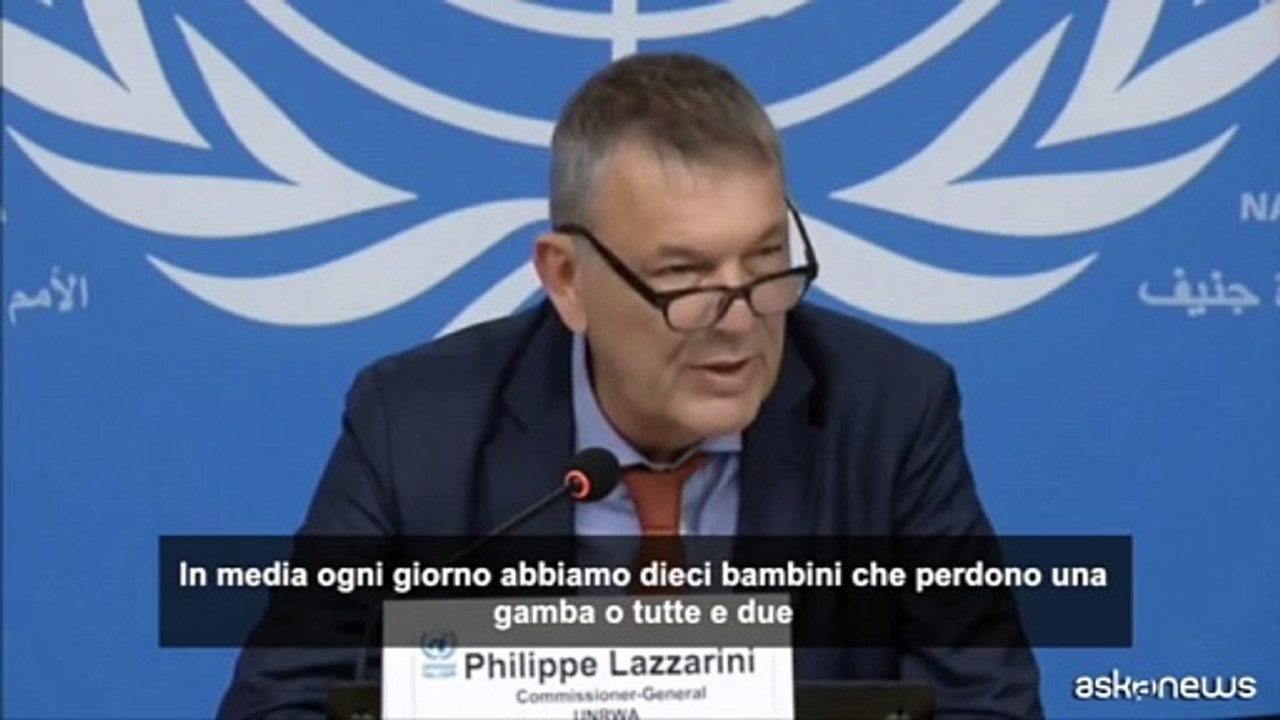 Lazzarini (UNWRA): ogni giorno a Gaza amputati 10 bambini
