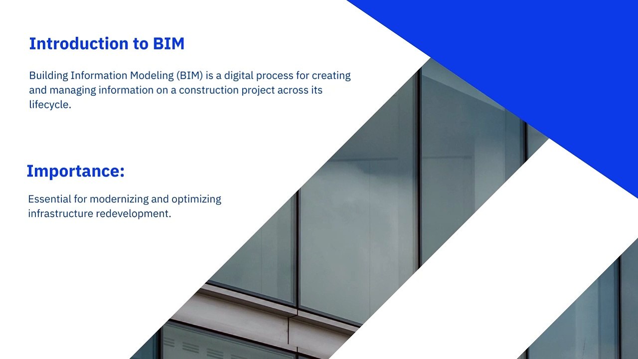 Efficient BIM Roadmap for Infrastructure Redevelopment