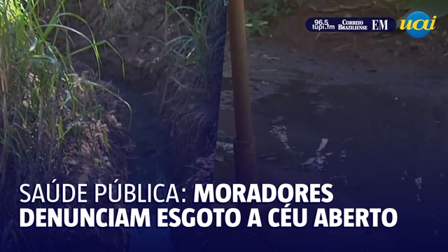 Moradores denunciam esgoto a céu aberto em BH
