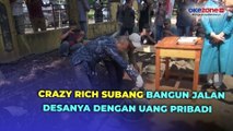 Crazy Rich Subang Bangun Jalan Desanya dan Siapkan Ratusan Lampu Penerangan Jalan