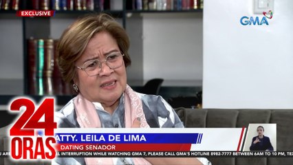 24 Oras Part 1: Eksklusibong panayam ng GMAIN kay ex-Sen. De Lima; college student, pumalag sa mga holdaper, atbp.