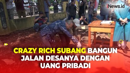 Crazy Rich Subang Bangun Jalan dan Siapkan Ratusan Lampu PJU di Desanya