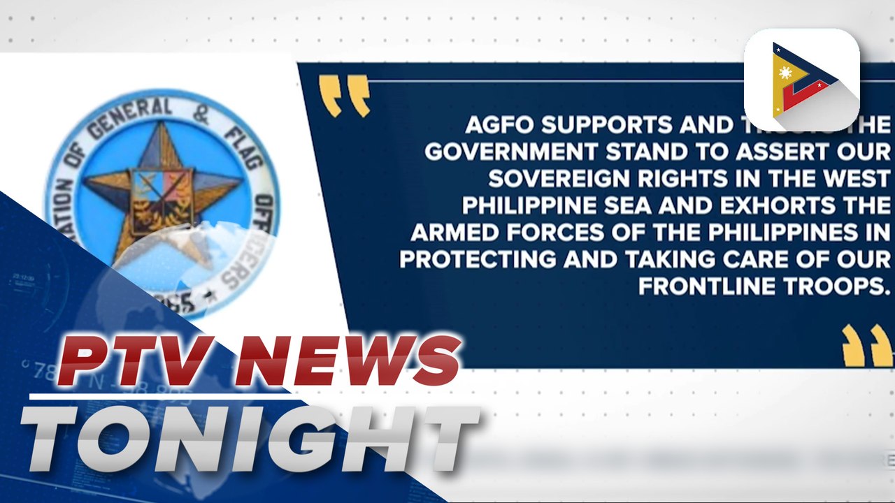 PH-China talks eyed after recent WPS tension; AGFO backs gov’t stand to assert PH sovereign rights in WPS