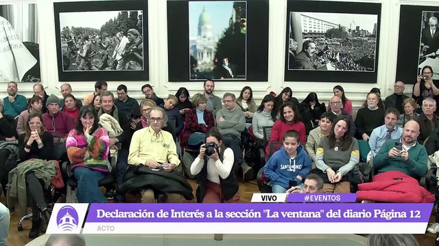 Washington Uranga en la declaración de interés para la comunicación social de La Ventana de Página 12