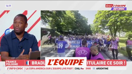 下载视频: Les Bleus avec Barcola et sans Griezmann face à la Pologne - Foot - Euro 2024