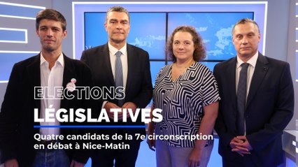 Elections législatives: quatre candidats de la 7e circonscription en débat à Nice-Matin