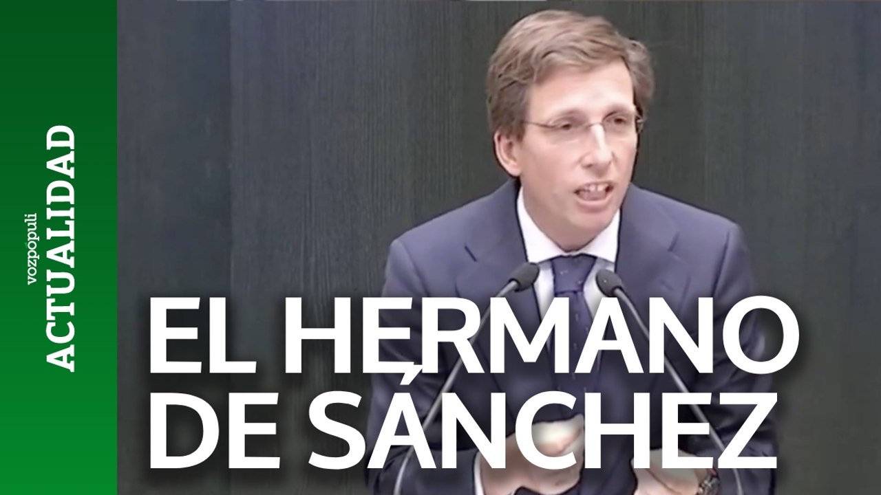 40" de Almeida contra el hermano de Pedro Sánchez que desataron las risas