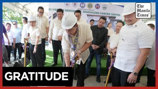 Manila officials thank Romualdez for cancer facility