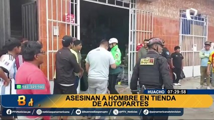 Asesinan a hombre cuando compraba en tienda de autopartes de Huacho