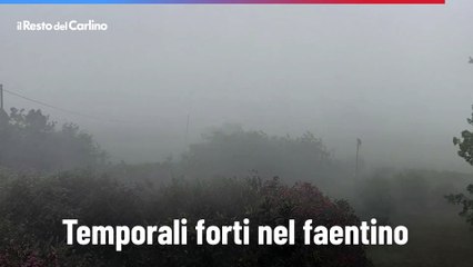 Temporali forti nel faentino. Il video