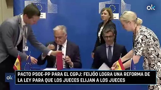 Pacto PSOE-PP para el CGPJ Feijóo logra una reforma de la ley para que los jueces elijan a los jueces