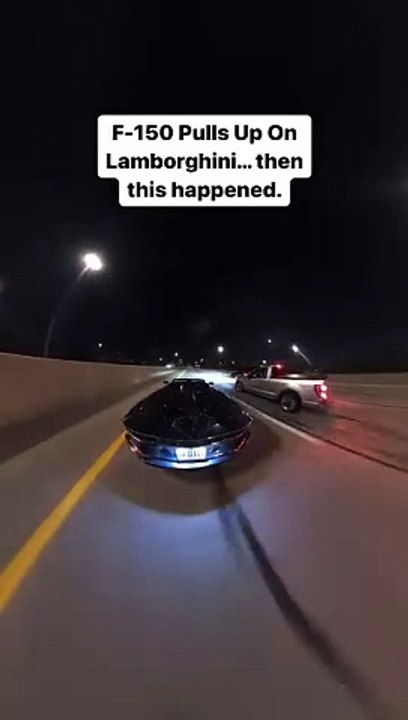 Ford F-150 Pulls Up On Lamborghini.. Then This Happened. • • • • #lamborghini #ferrari #cars #porsche #supercars #bmw #audi #supercar #car #mercedes #mclaren #carsofinstagram #lambo #luxury #bugatti #lamborghinihuracan #huracan #aventador #carporn #lambor