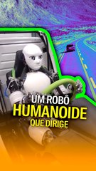 Um robô humanoide que dirige