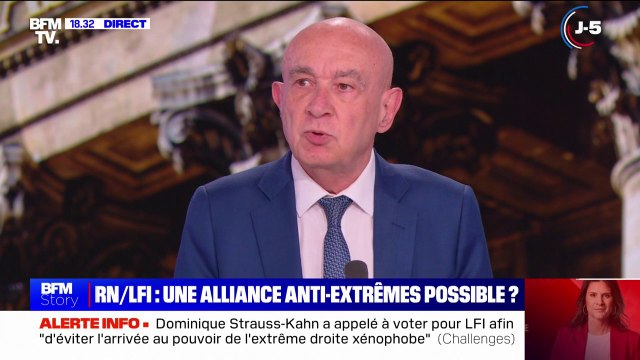 Législatives: pour le sénateur Claude Malhuret, le RN et LFI, c'est les mêmes
