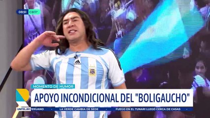 Humor: ‘Leo’ el hincha boliviano que alienta a la selección de Argentina