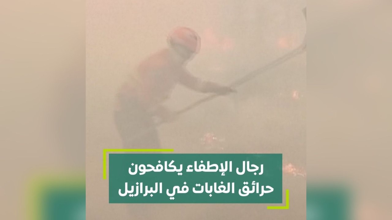 رجال الإطفاء يكافحون حرائق الغابات في البرازيل