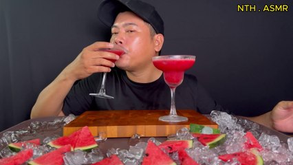[ ASMR ] drink watermelon juice