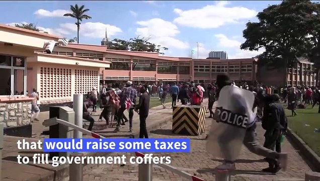 Violent clashes between demonstrators and police in Kenya anti-tax protests