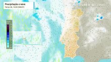 Esta é a previsão de chuva, nebulosidade e trovoadas em Portugal nos próximos dias