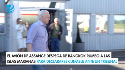 El avión de Assange despega de Bangkok rumbo a las Islas Marianas para declararse culpable ante un tribunal