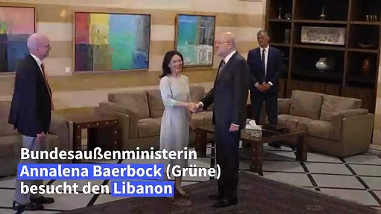 Baerbock warnt im Libanon vor 'heißem Krieg'