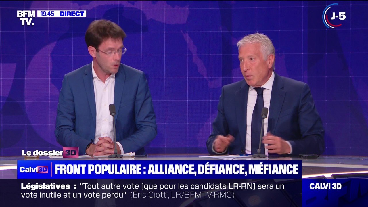 "Chez nous, s'il y a un candidat qui a pu passer entre les mailles du filet, il est exclu (...) chez vous, il y en a une cargaison entière": échange entre Philippe Ballard (RN) et Nicolas Mayer-Rossignal du Nouveau Front populaire