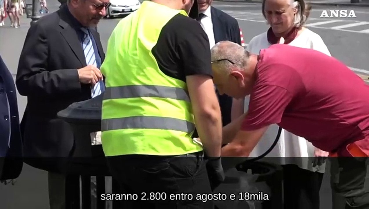 Cesto', il nuovo cestino in materiale riciclato e con gps di Roma
