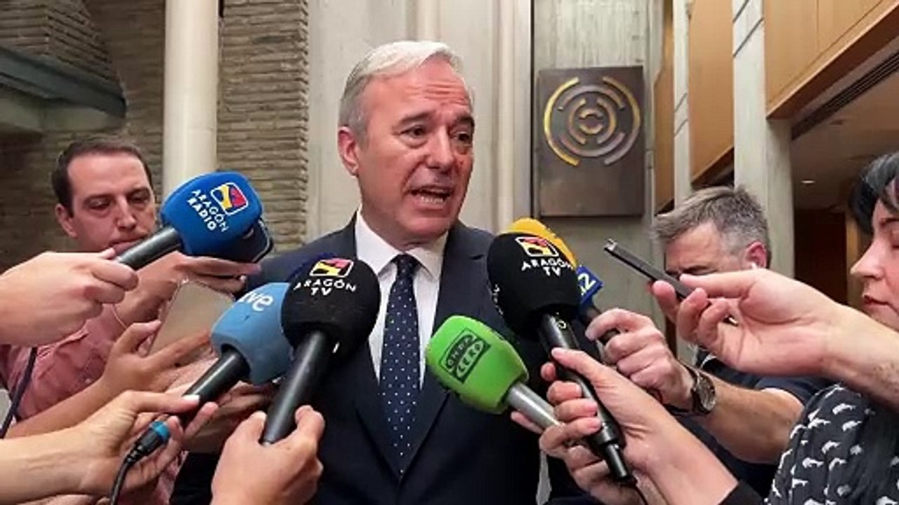 Azcón celebra la aprobación del recurso de inconstitucionalidad contra la Amnistía