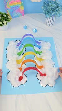 OUAH! Comment créer des créations arc-en-ciel et nuages en 3D à partir de papier ! #funcrafts