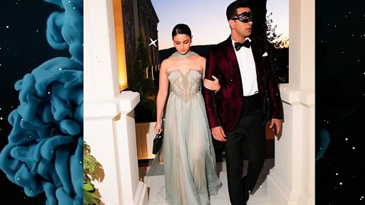 Alia bhatt and Ranbir Kapoor at Anant-Radhika's Italian pre-wedding gala