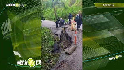 Cierre de la vía Venecia – El Cinco a raíz de un movimiento de masa