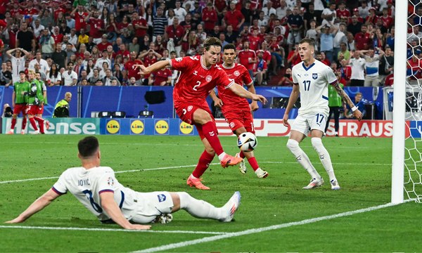 الدنمارك تتعادل مع صربيا وتبلغ ثمن نهائي بطولة أمم أوروبا 2024™