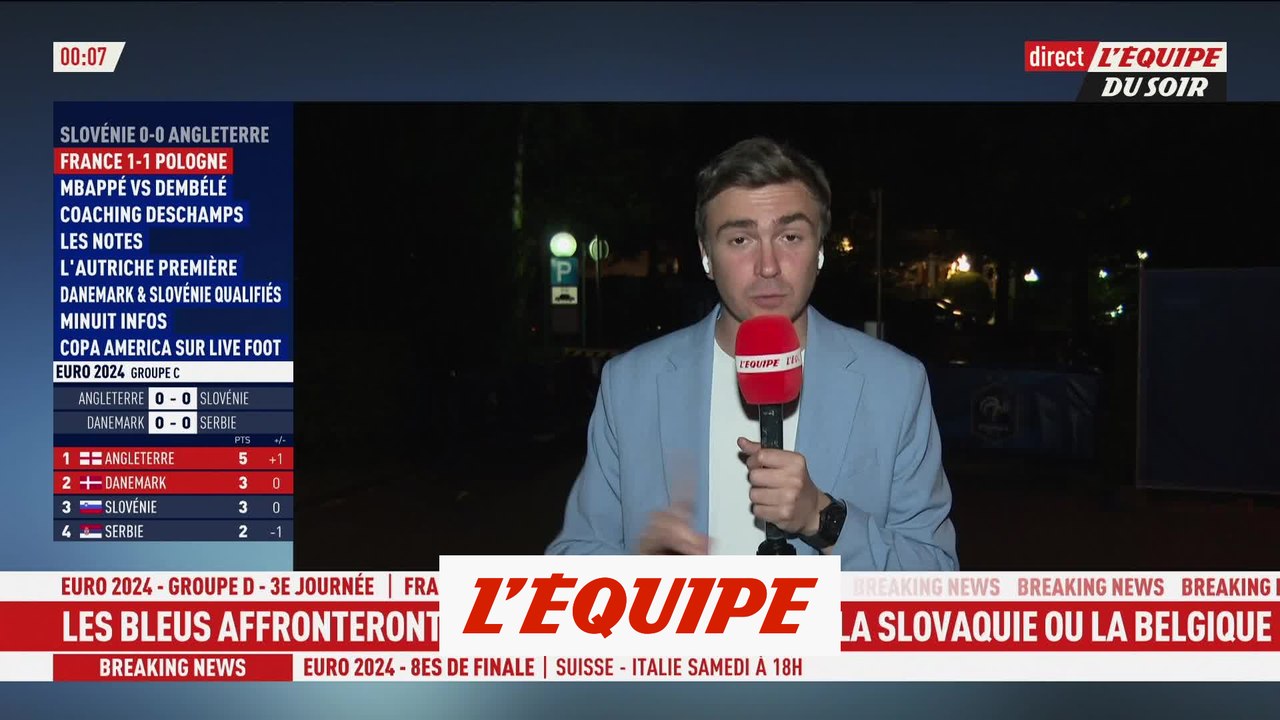 Du repos en famille pour les joueurs après le nul face à la Pologne - Euro 2024 - Bleus