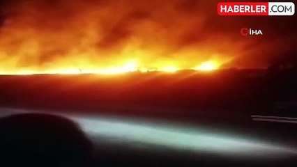 Tunceli'de korkutan yangın: 100 dönümlük ekili alan zarar gördü