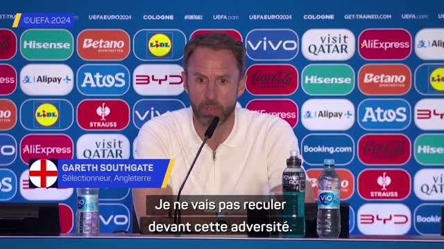 Angleterre - Southgate : C'est mieux que la colère des fans soit dirigée contre moi
